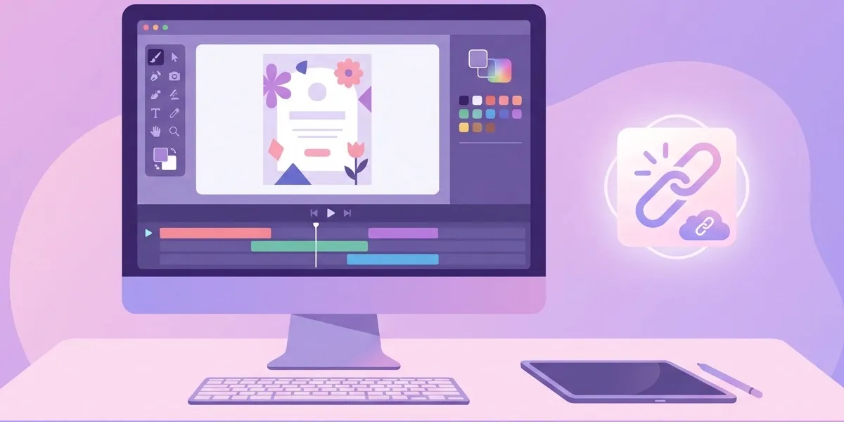 Ferramentas e workspace para criação de convites animados